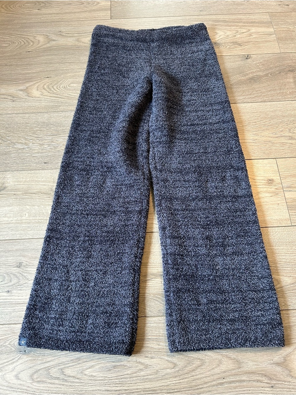 Barefoot Dreams CozyChic Lite Wide Leg Pull On Pants Indigo Size Small